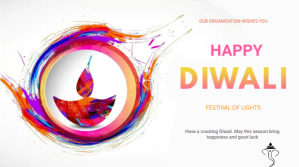 Diwali flyer Præsentation (16:9) template