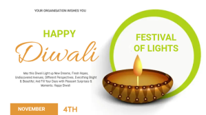Diwali Flyer Præsentation (16:9) template