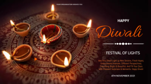 Brun Diwali Celebration Presentatie Template