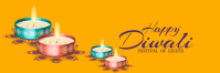 Orange Diwali Celebration Banner 2 x 6 fod Template