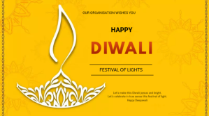 Diwali flyer Præsentation (16:9) template