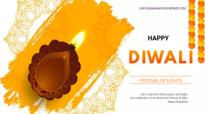 Diwali flyer Præsentation (16:9) template