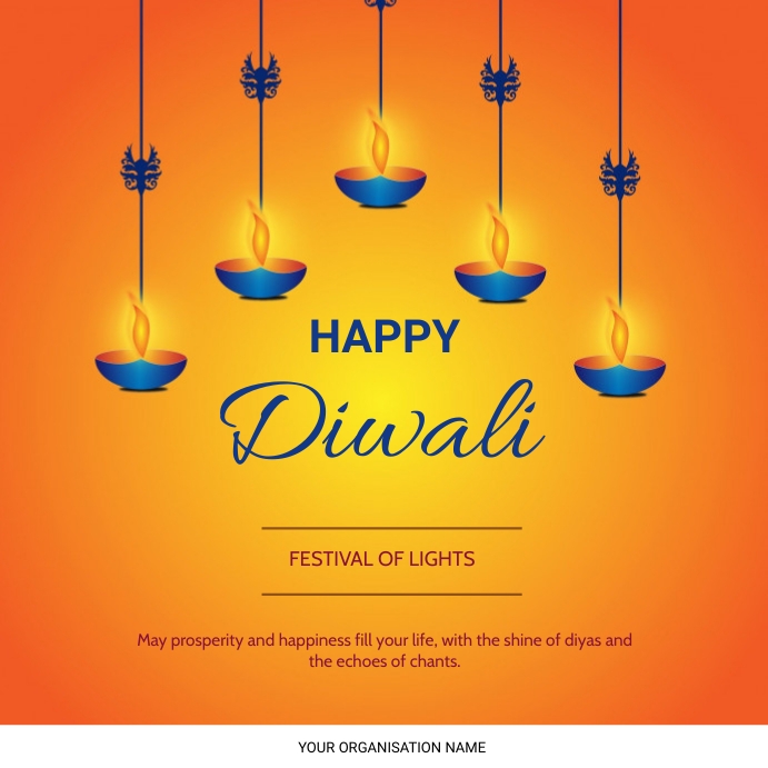 Diwali Flyer Instagram-Beitrag template