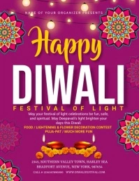 diwali flyer Pamflet (Letter AS) template