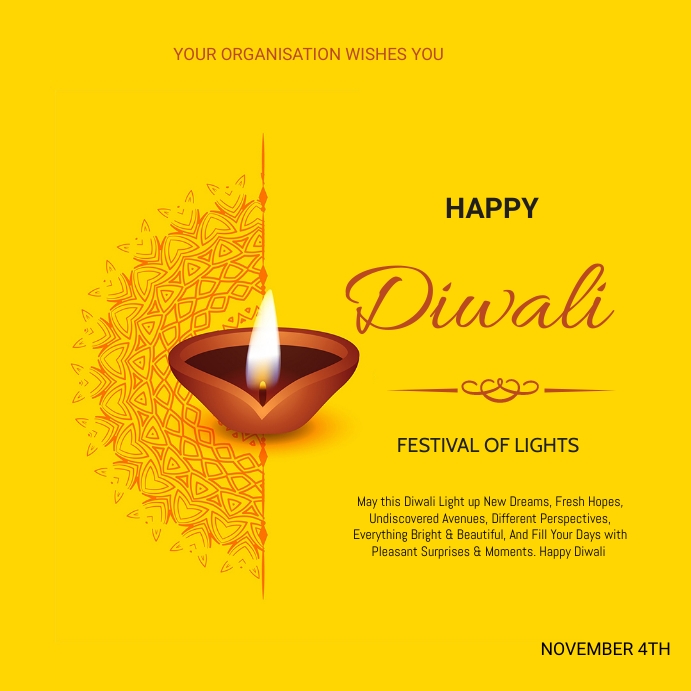Diwali Flyer Template Postermywall