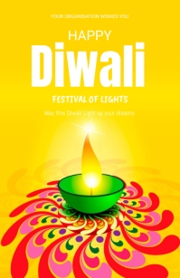 Geel Diwali Celebration Tabloid Template