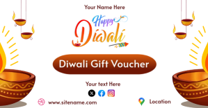 Diwali Gift Voucher Facebook-annonce template
