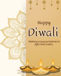diwali greeting card 2025 Instagram Portrait template