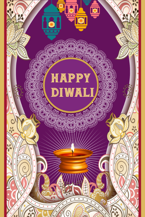 Copy Of Diwali Greeting Card Postermywall