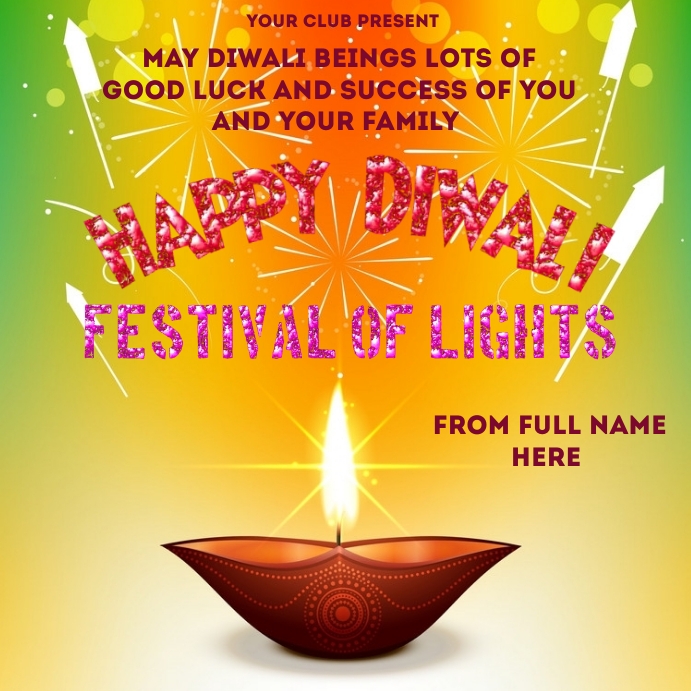 Copy of Diwali greetings | PosterMyWall
