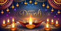 Diwali greetings flyer Facebook Shared Image template