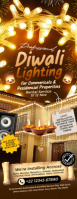 Diwali Light Installation Service Template Zawieszka na drzwi