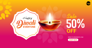 Diwali Offer Facebook-annonce template