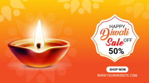 Rood Diwali Sale Twitter Post Template