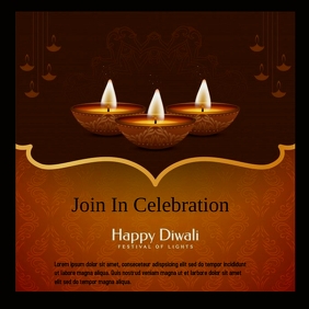 Diwali poster template