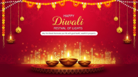 Diwali Real Estate Banner Template Tampilan Digital (16:9)