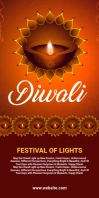 Diwali Roll Up Banner Template