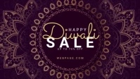 Diwali Sale video banner template Facebook 封面视频 (16:9)