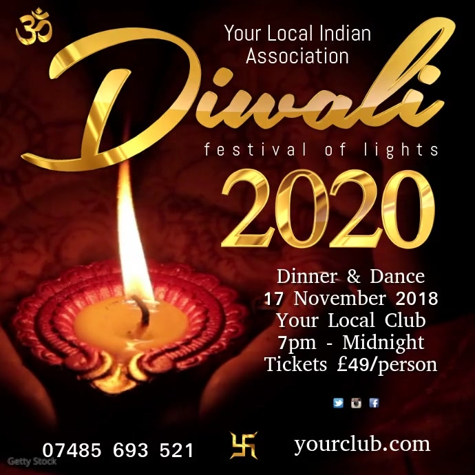 Diwali template Carré (1:1)