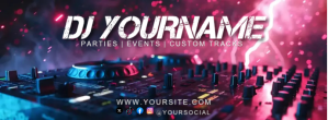 DJ banner, facebook dj banner, social media b template