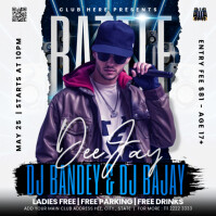 Dj Battle Quadrato (1:1) template