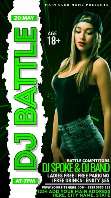 Dj Battle Video Instagram Reel template