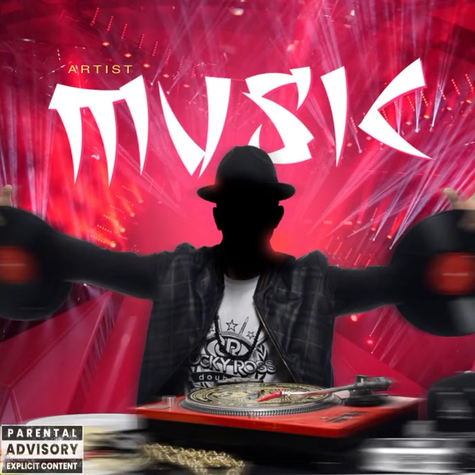Dj Computer Covers DJ Club album cover Template | PosterMyWall