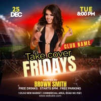 DJ Club Flyer Instagram-bericht template