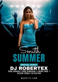 DJ Club Flyer A6 template