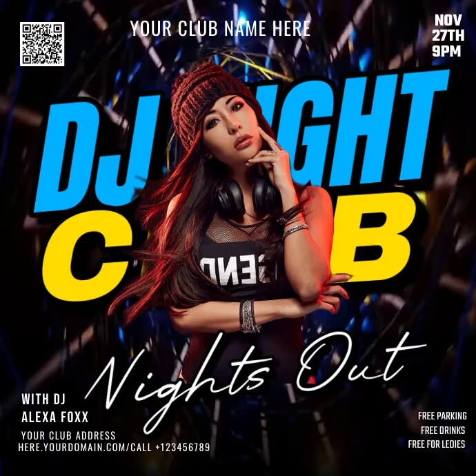 DJ CLUB NIGHTS (1) Template | PosterMyWall