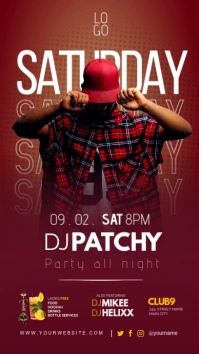 dj club party Instagram-verhaal template