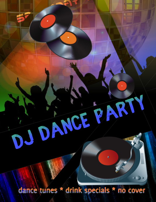 Dj Dance Party Flyer Template Postermywall