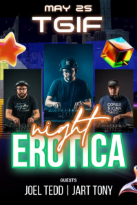 DJ Event Poster template