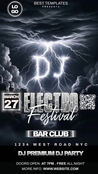 Advert Day Rave dj festival party night ad Template | PosterMyWall