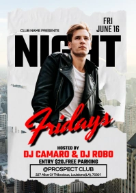 DJ Flyer A5 template