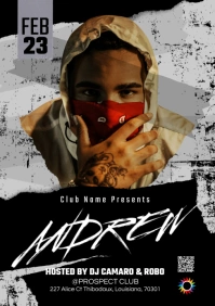 DJ Flyer A5 template