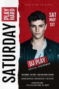 Dj Flyer Template Ishidi elingu 4' × 6'