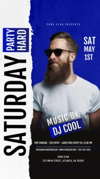 DJ FLYER TEMPLATE Instagram Tiktok Digital di Affichage numérique (9:16)