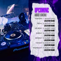 Upcoming Instagram Post template