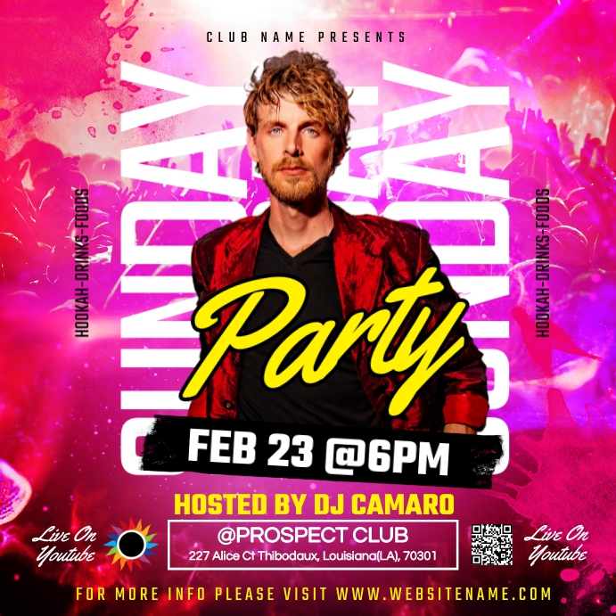 DJ Instagram Post Template PosterMyWall