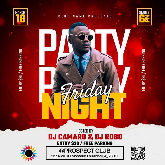 Plantilla de DJ Instagram Post PosterMyWall