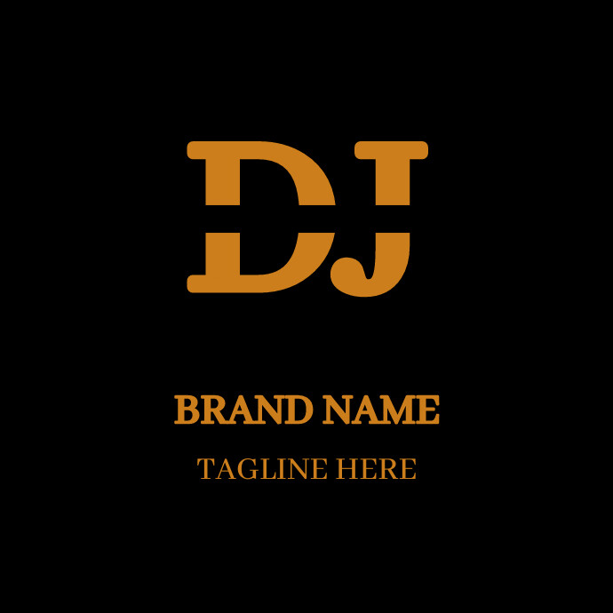 Dj Lettering DJ Letter Logo Design with Creativity Template | PosterMyWall