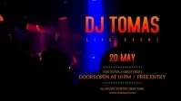 Dj Live Event Facebook Video Cover template
