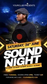 dj live party Instagram Story template