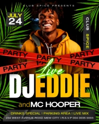 Dj Live performance mix tour concert night club event invitation promotion Instagram  flyer template