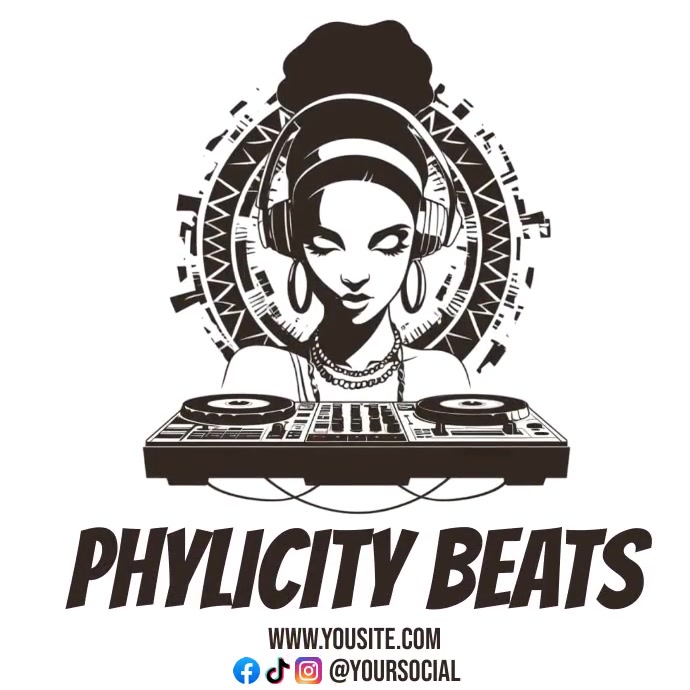 dj logo, disk jockey logo, music producer log Logotyp template