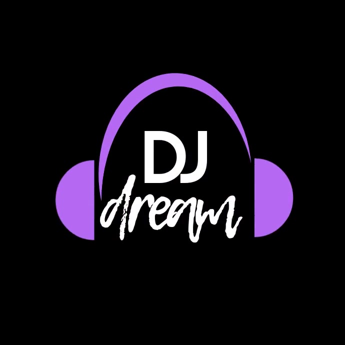 DJ Music Producer Script Headphone Logo Template | PosterMyWall