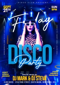 Dj Night Club Party Ad A6 template