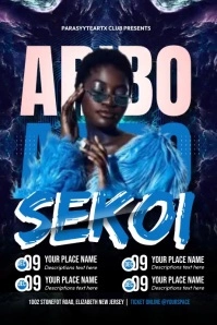 Dj Night Event Video Poster template