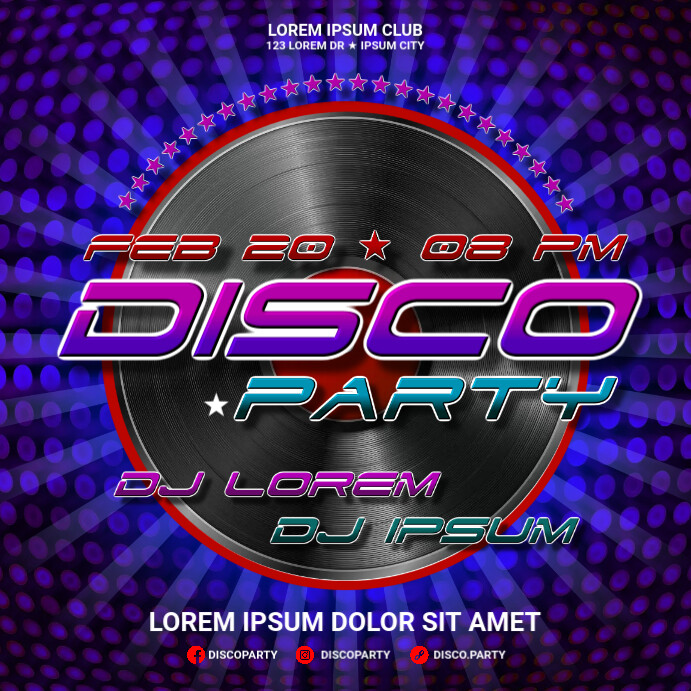 DJ PARTY BANNER Template PosterMyWall DJ PARTY BANNER Template PosterMyWall